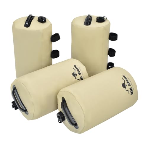 Fkstyle【アスファルトでもがっちり固定】 タープテント用ウエイト 4個セット 10L 注水式 重り イベント フリーマーケット 運動会に最適 設置簡単 PVC素材