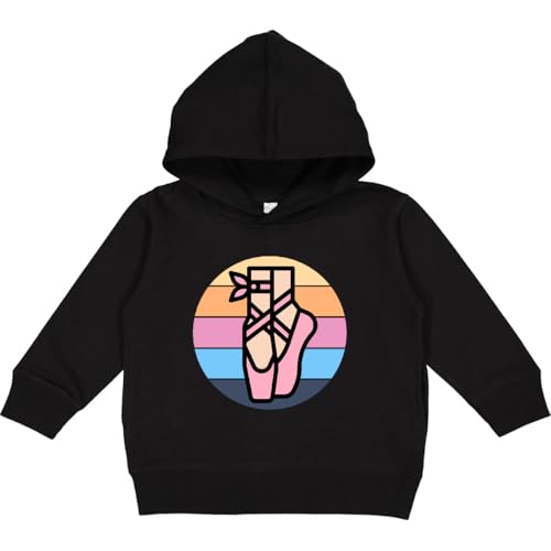 inktastic Ballerina Dance Ballet Shoes Toddler Hoodie 5-6 Black 44f95