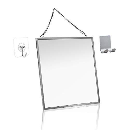 MGLIMZ Fogless Shower Mirror for Shaving, Anti-Fog Free Bathroom Shower Mirror with Metal