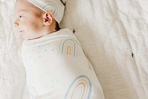 Image of Copper Pearl Swaddle Blankets for Newborns | Soft Stretchy Receiving Blankets for Boys and Girls | Large 46 x 46 Inch Baby Blankets | Lightweight and Breathable Swaddles | Skye