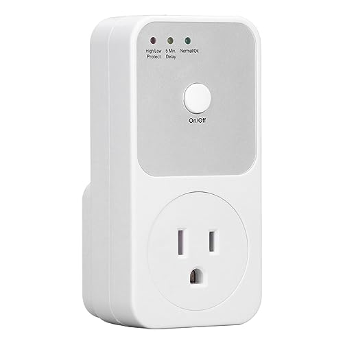 Protector de Voltaje, Protector contra Sobretensiones, Regulador de Voltaje, Enchufe Multifunción de 120 V con Protección, Supresor de Alimentación de Montaje en Pared para TV,