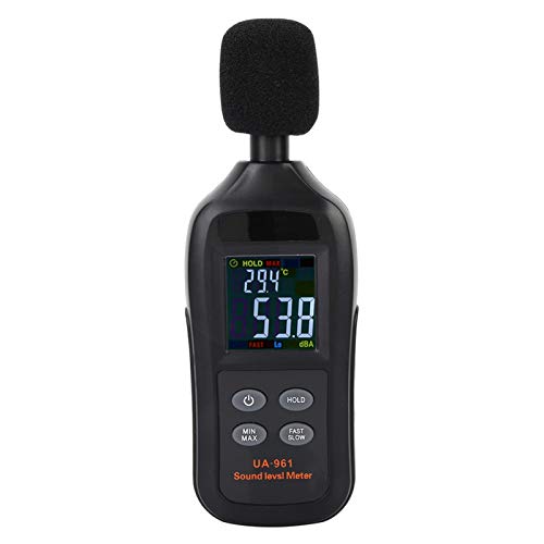 Oumefar Digital Noise Tester Sound Meter Data Hold Function Decibel Meter Handheld for Frequency Analyzer Range 35dB to 135dB