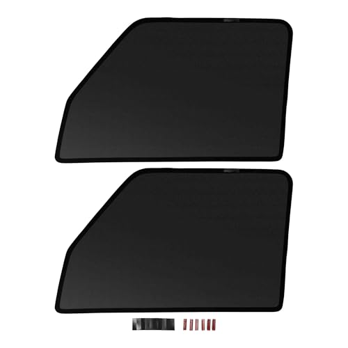 FUELHOOD Mitsubishiに対応デリカミニ B34A/B35A/B37A/B38A用 車両サイドウィンドウカバー フロントウィンドウサンシェード ドライバー/助手席用 日除けネット ブラック