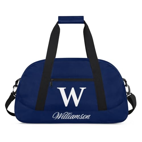 Kids Duffle Bag Personalized Gym Bag Overnight Bags, Ideal for Travel and Sports, Suitable for Men Women for Gym, Dance, Yoga, Durable Waterproof Sport Overnight Handbags Blue
