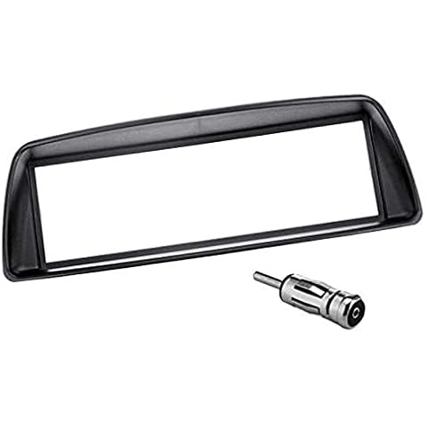 Sound-way Single DIN Car Radio Frame Installation Kit, 1 DIN Front Panel Frame, Antenna Adapter, compatible with Citroen C1, Toyota Aygo, Peugeot 107 Cover
