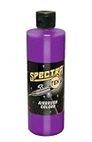Badger Air-Brush Company Spectra-Tex Airbrush Ready Water Based Acrylic Paint, Neon Fluorescent Purple, 4-Ounce