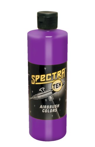 Badger Air-Brush Company Spectra-Tex Airbrush Ready Water Based Acrylic Paint, Neon Fluorescent Purple, 4-Ounce