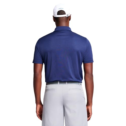 IZOD Men's Performance Golf Grid Short Sleeve Stretch Polo Shirt-Legacy2