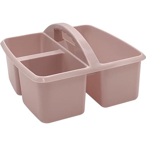 Teacher Created Resources Plastic Storage Caddy, Light Mauve