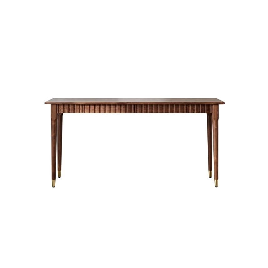 ENGENDER Vanidad Maquillaje Tocador de Nogal Negro 45 cm Ancho con Barra Desayuno for balcón, Ideal for Comer, estudiar, Trabajar y maquillarse Tocador(120x45x75cm)