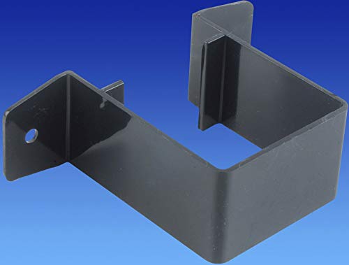 PK De 2 x Wavin OSMA 4t833b negro tubo soporte – empate para 61 mm cuadrado tubería bajante