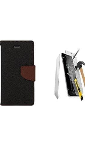MERCURY GOOSPERY WALLET FLIP CASE COVER + Tempered Glass FOR Samsung J2 2016 -(BLACK, BROWN) from SR INFOTECH ONLY-image-29