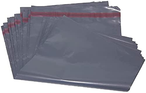 13x19 Inch Size | Grey Mailing Postal Bags | Polythene Plastic Postage Mailers Envelope | Self Sealing Adhesive | EUPLAST (Pack of 100) โ image 1
