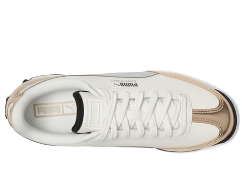 PUMA - - Junioren Easy Rider Mixed Metals Schuhe, Kolorit Warm White/Gold/Glacial Gray/Bla, GröÃŸe: 37.5 EU