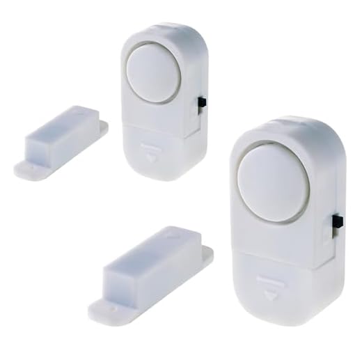 KIT 2 pç Alarme Sensor Magnético Sobrepor Presença Porta Janela com Adesivo e Bateria MARAMASHOP