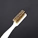 Brass Wire Brush Cleaning Tool with Plastic Handle, 7-Inch Industrial Toothbrush for Light Metal, Battery Terminal & Rust Removal, 2-Pack