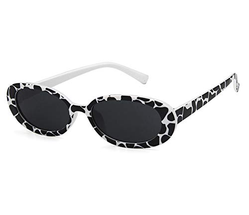 Image of Shiratori Women's Retro Oval Holiday Sunglasses Non-polarized UV400