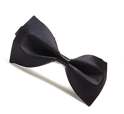 Image of JAGMOOLYA Products The Perfect Classic Satin Pre-Tied Bow Tie Formal Solid Tuxedo Bowtie Adjustable Length Many Colors and Styles Bow for Adults and Children