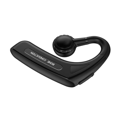 骨伝導イヤホン オープンイヤー 集音器 高齢者イヤホン 骨伝導 5.0搭載 11時間長時間再生 片耳ヘッドセット 10時間再生 ランニング ワークアウト 運転(黒)
