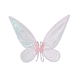 Disfraces de hada de mariposa: viene con 1 ala de hada. Viste tu buena mezcla para Halloween para niños, niñas pequeñas, adolescentes, mujeres y te hace destacar entre la multitud.