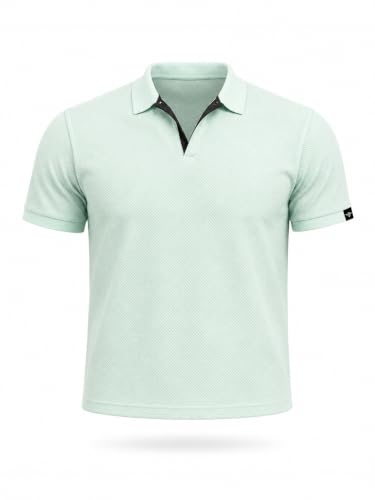 Image of Status Quo Men's Polo T-Shirt | Rich Cotton Blend | Slim Fit | All Day Comfort | Contrast Inner Placket | Polo Collar