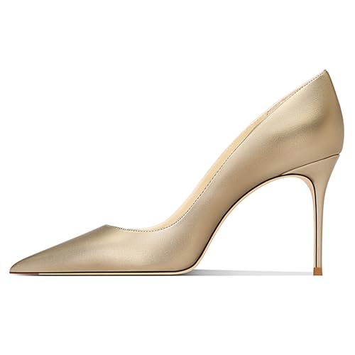 Image of Women's Pointed Toe Stiletto High Heel Pumps 3.15IN Slip-On Party Wedding Evening Shoes