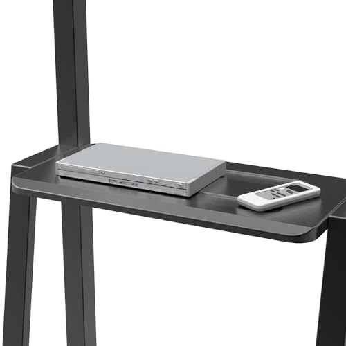 Image of SRB Rolling /Mobile TV Cart with Wheels for 32-75 inch LCD /LED /4K TVs, TV Floor Stand with Shelf, Holds up to 100 lbs, Adjustable Height Trolley, Max VESA 600 x 400 mm (32-75 Inch)