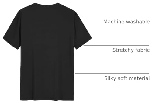 Image of Latuza Men's Viscose Pajama Top Button Up Sleep Shirt