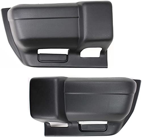 Evan Fischer Bumper End Set Compatible With 1997-2001 Jeep Cherokee Sport Models Textured CH1005126 CH1004126 Front