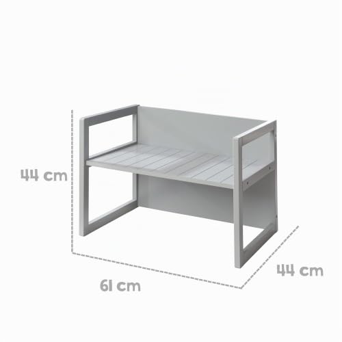 Table et 2 chaises enfant roba réversible style campagne