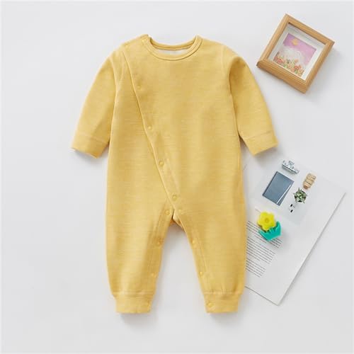 Baby Girl Boys Solid Romper Jumpsuit Newborn Warm Soft Thick Outfit Infant Button Down Overalls Toddler Stuff Undershirt2