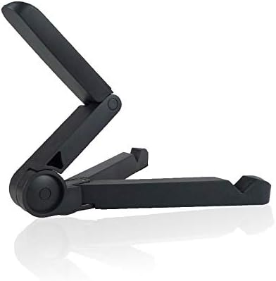 GRSTREE Tablet Stand Adjustable Holder, Portable Fold-Up Phone Holder for Desk, Foldable Universal size Compatible with Phones, iPad, Mini, Galaxy Tab and Other Tablet PCs(4-13)-Black