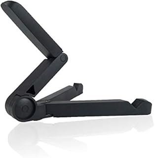 GRSTREE Tablet Stand Adjustable Holder, Portable Fold-Up Phone Holder for Desk, Foldable Universal size Compatible with Phones, iPad, Mini, Galaxy Tab and Other Tablet PCs(4-13)-Black