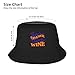 There's A Chance This is Wine Double-Layer Fold Able Fisherman's Hat Essential Fashion Item Combines Sun Protection with Style Unisex Outdoor Design