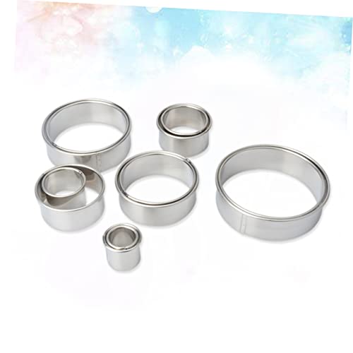 Set 12 moldes redondos de acero inoxidable para repostería miniatura 7