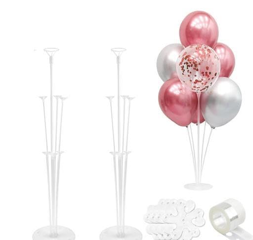 ZERECORD® 2 Balloon stand/4 balloon flower/1 arch /1glueBalloon Arch Kit Balloons Sticks with Base Balloons Tape Balloon Arch Stands for Table Floor Party Baby Shower-image-8