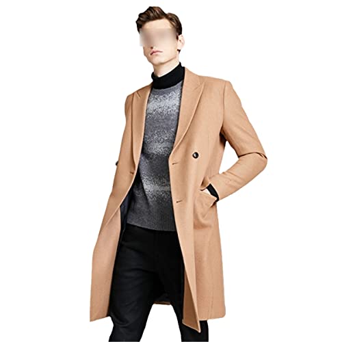 Vintage Woolen Blended Outwear Double-Breasted Wool Coat SAND M steampunk buy now online Vintage Woolen Blended Outwear Double-Breasted Wool Coat SAND M steampunk buy now online