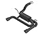 BORLA 11957CB Axle-Back Performance Exhaust System 2018-2023 Jeep Wrangler JL & JLU V6 T-304 Stainless Steel ATAK Sound Dual Split Rear Exit Single 3.5" Round Coated Black Tip On Each Side