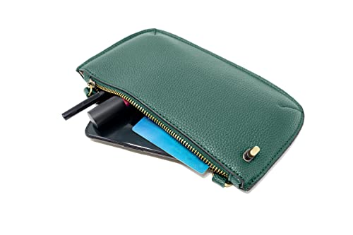 Image of Joy Susan Women's Fashion Purse Mini Crossbody Wristlet Clutch Handbag - Ultramarine Green