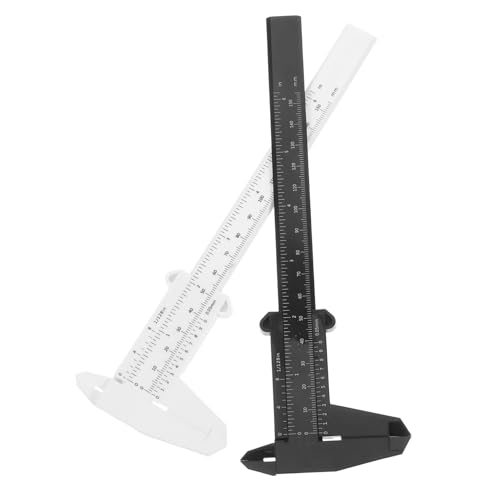 Calibradores de plástico Hemobllo 2pcs doble cabeza miniatura 1