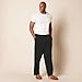 Amazon Essentials Men's Cotton Knit Pajama Pant, Black, Large