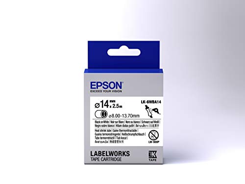 Epson TAPE LK 6WBA14 HST BLK /WHT D - vue 4