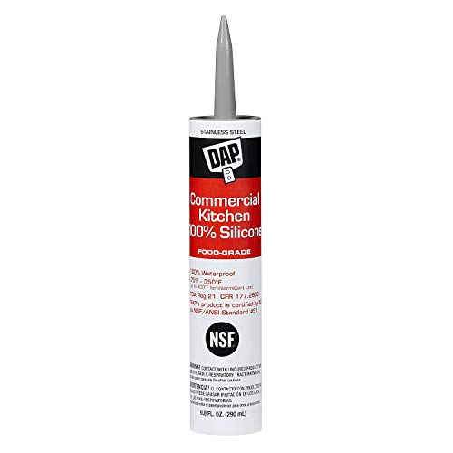 DAP 08660 9.8 oz. Stainless Steel Silicone Kitchen Caulk
