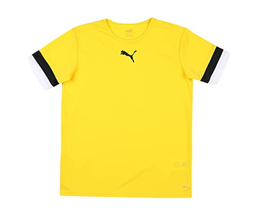 PUMA - Teamrise Jersey Jr, Camiseta para Niños, Amarillo Cibernético, 176