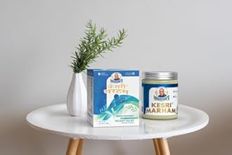 Kesri Marham Ayurvedic White Ointment, Pain Relief Rub Massage Balm for Headache, Back Pain, Muscle,Joint & Knee Pain, Sports & Gym Non-Sticky Fast Absorption-Pack of 2 (Each Pack 40g)