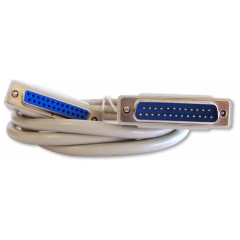 Your Cable Store 6 Foot DB25 25 Pin Serial Port Cable Male/Female RS232 Cover