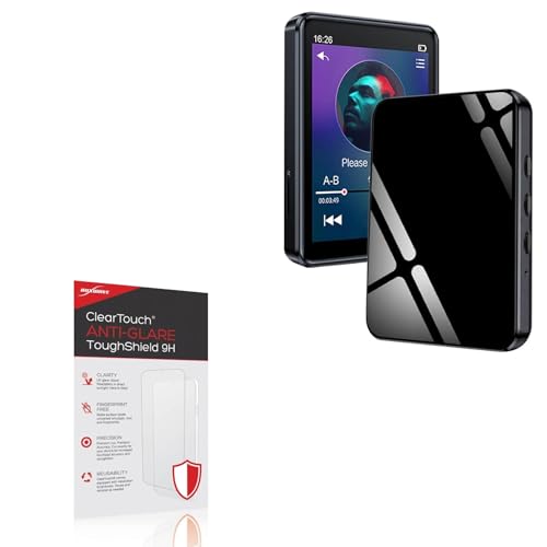 BoxWave Screen Protector Compatible With PtevSoh MP3-303-16GB - ClearTouch Anti-Glare ToughShield 9H (2-Pack), Anti-Glare 9H Tough Flexible Film Screen Protector