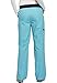 Cherokee Women's Flexibles Contrast Mid Rise Knit Waist Pull-On Pant, Turquoise, Small Petite
