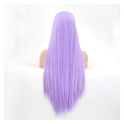 Fashion Europeia e Americana Lavanda Frontente Laca Longa Longa Média Halfa Gancho De Peruito de Cor