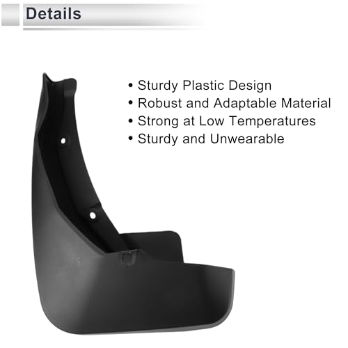 Image of X AUTOHAUX 1set Front and Rear Mud Flaps Splash Guards Mud Guards for Audi Q7 2020-2023 W /Mount Accessories